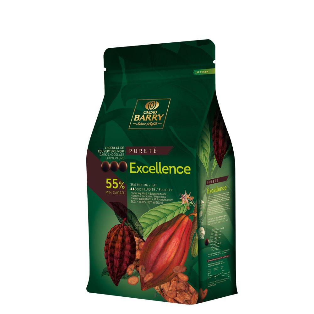 Cacao Barry - DARK COUVERTURE - EXCELLENCE 55% - PISTOLS