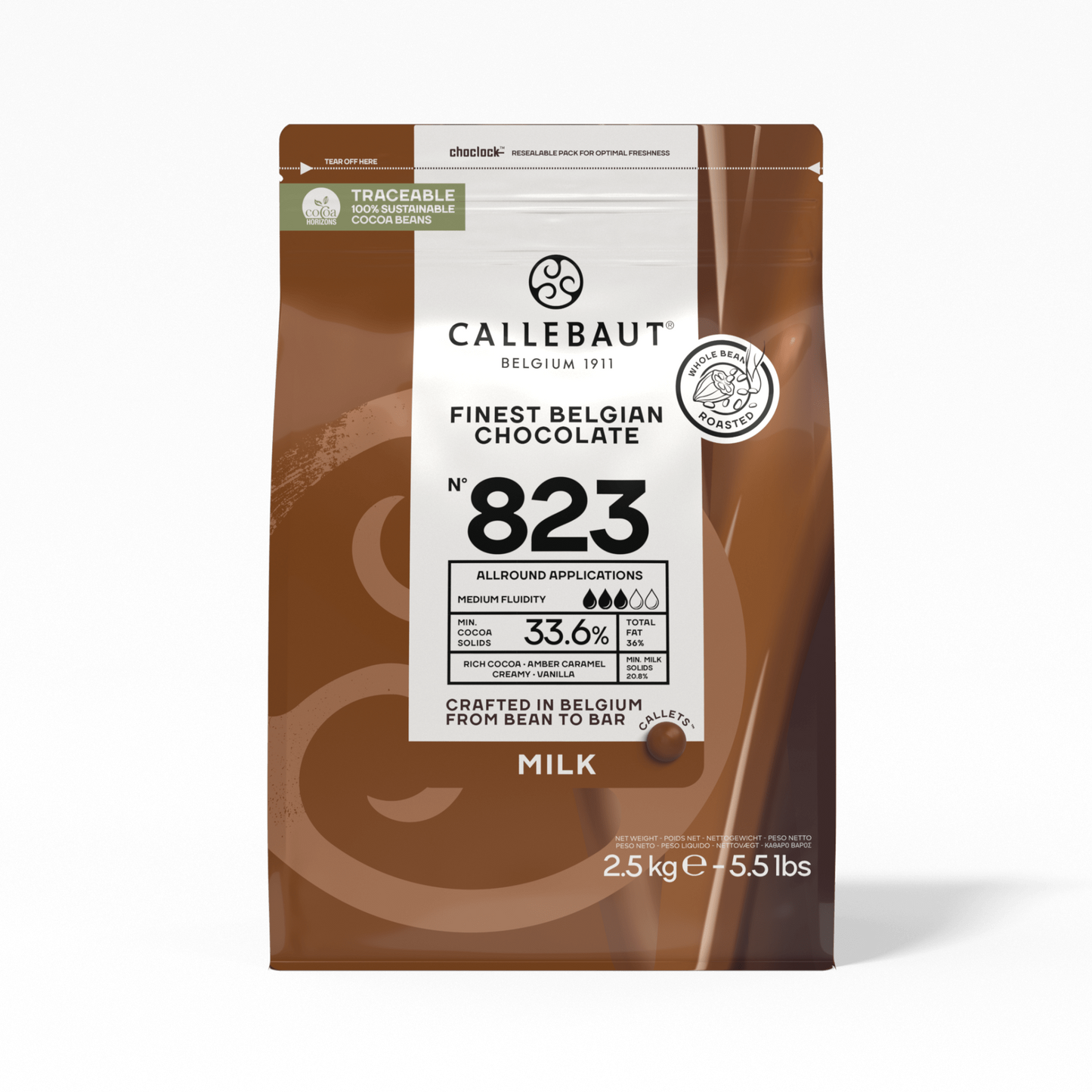 Buy Callebaut milk chocolate 823 2.5kg