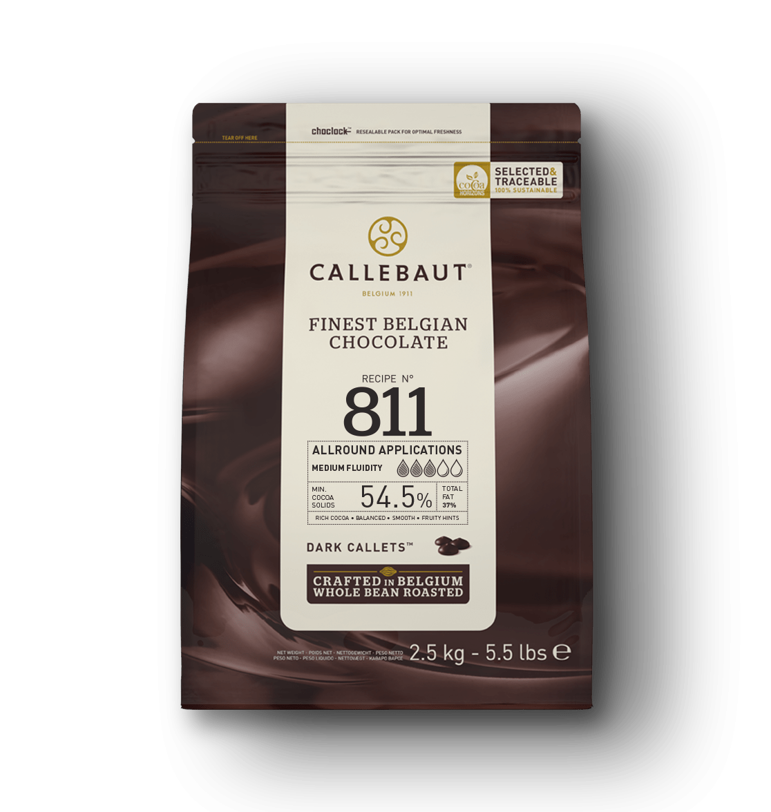 Buy Callebaut dark chocolate 811 2.5kg