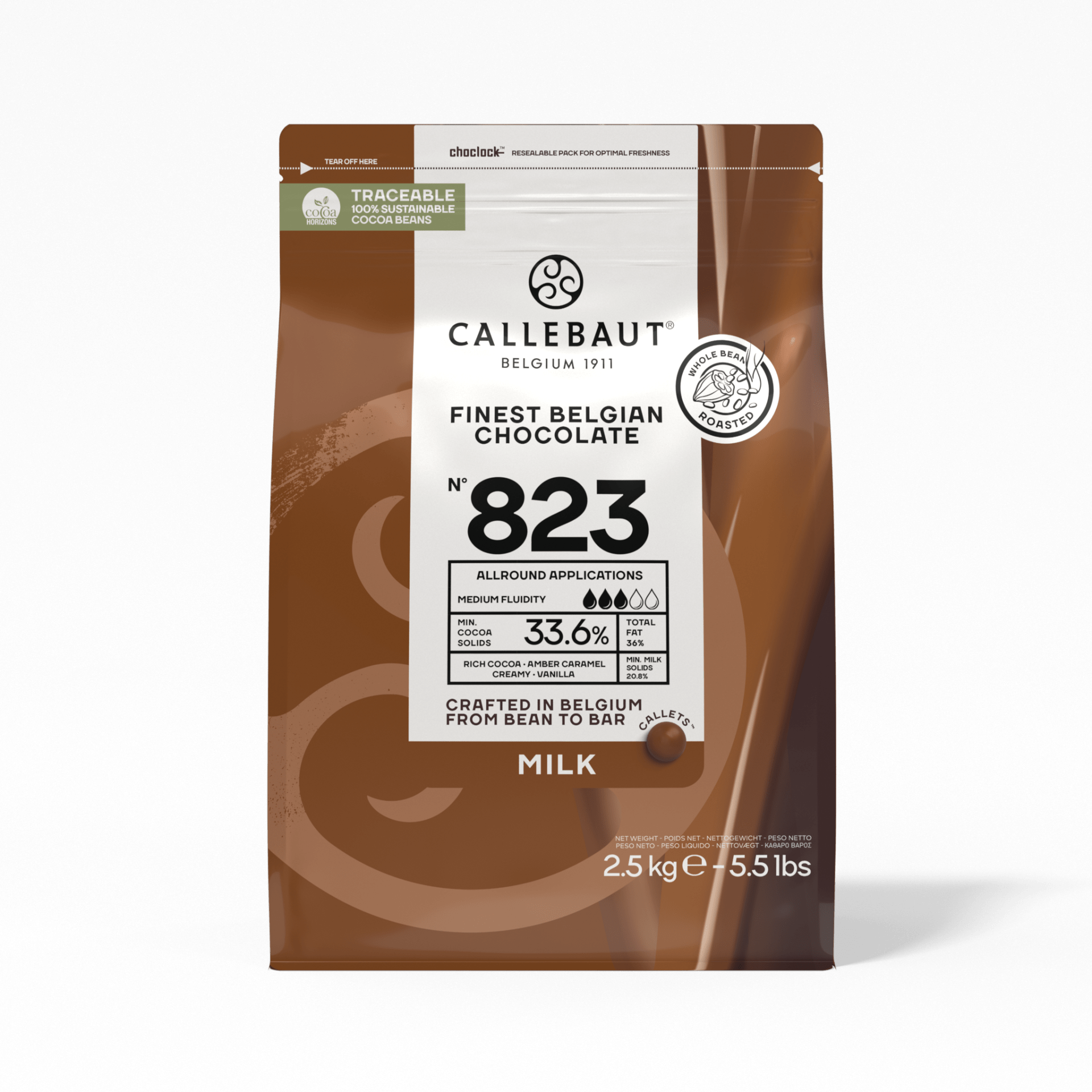 Buy Callebaut milk chocolate 823 2.5kg