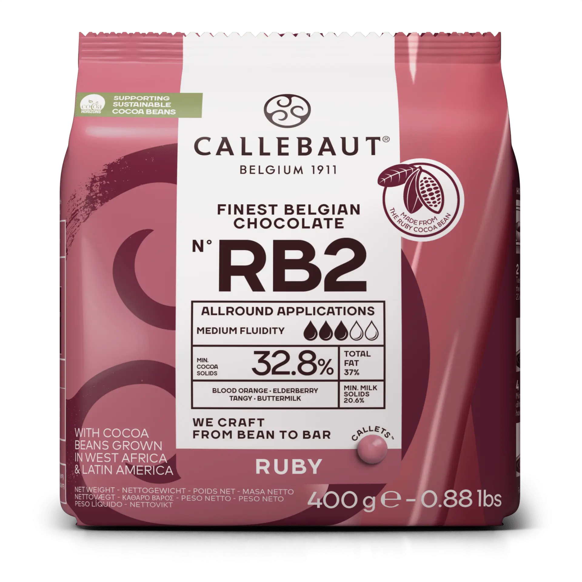 Buy Callebaut Ruby 400g